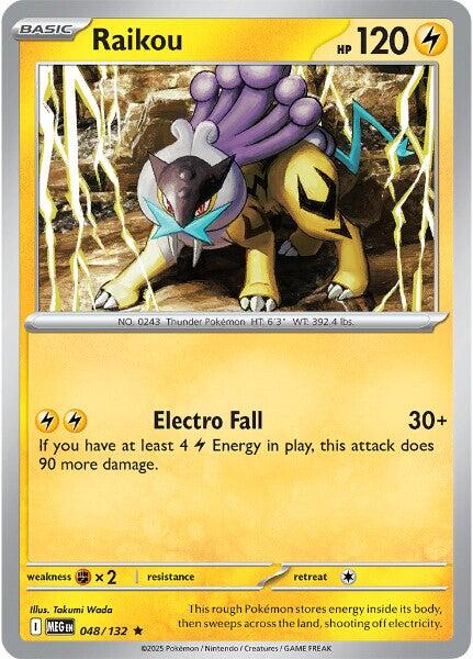 Raikou (048/132) [Mega Evolution: Base Set] | Shuffle n Cut Hobbies & Games