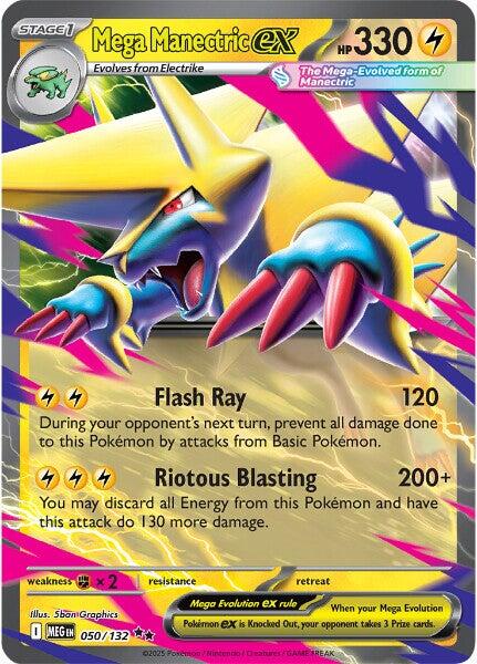 Mega Manectric ex (050/132) [Mega Evolutions: Base Set] | Shuffle n Cut Hobbies & Games