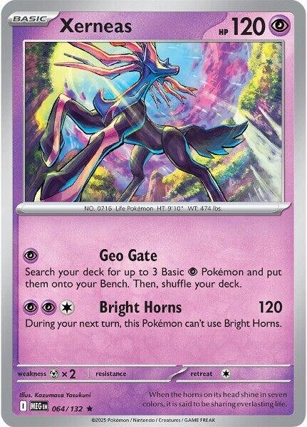 Xerneas (064/132) [Mega Evolution: Base Set] | Shuffle n Cut Hobbies & Games