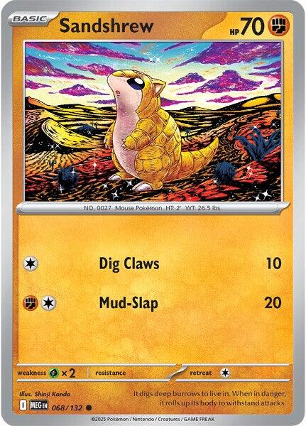 Sandshrew (068/132) [Mega Evolution: Base Set] | Shuffle n Cut Hobbies & Games
