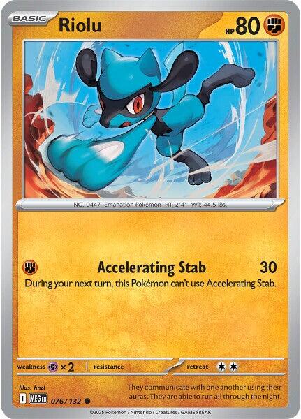 Riolu (076/132) [Mega Evolution: Base Set] | Shuffle n Cut Hobbies & Games