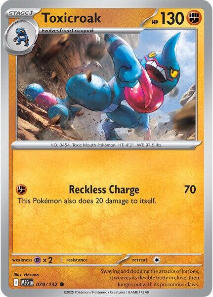 Toxicroak (079/132) [Mega Evolutions: Base Set] | Shuffle n Cut Hobbies & Games