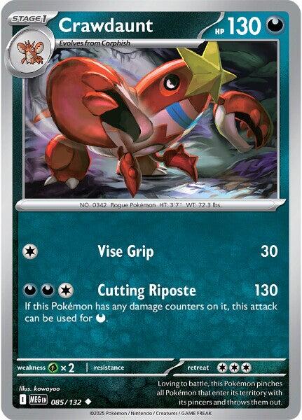 Crawdaunt (085/132) [Mega Evolution: Base Set] | Shuffle n Cut Hobbies & Games