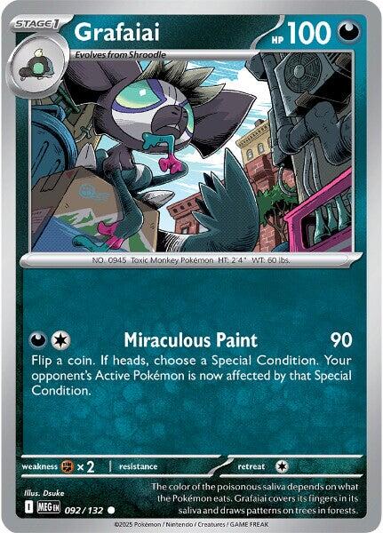 Grafaiai (092/132) [Mega Evolutions: Base Set] | Shuffle n Cut Hobbies & Games