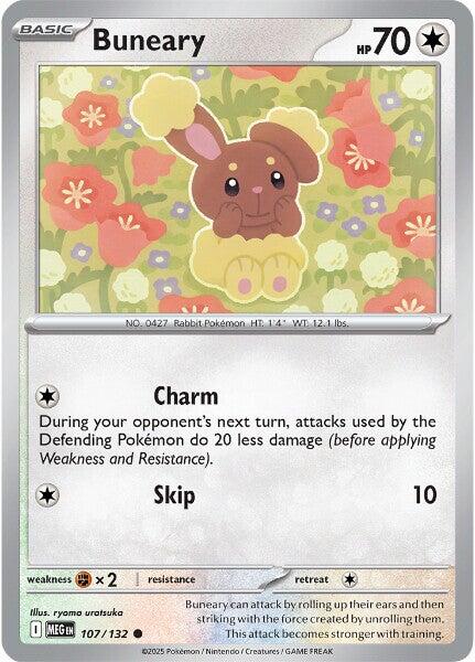 Buneary (107/132) [Mega Evolution: Base Set] | Shuffle n Cut Hobbies & Games