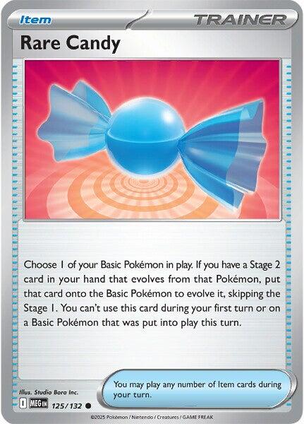 Rare Candy (125/132) [Mega Evolution: Base Set] | Shuffle n Cut Hobbies & Games