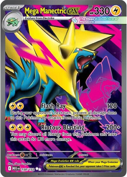 Mega Manectric ex (158/132) [Mega Evolution: Base Set] | Shuffle n Cut Hobbies & Games