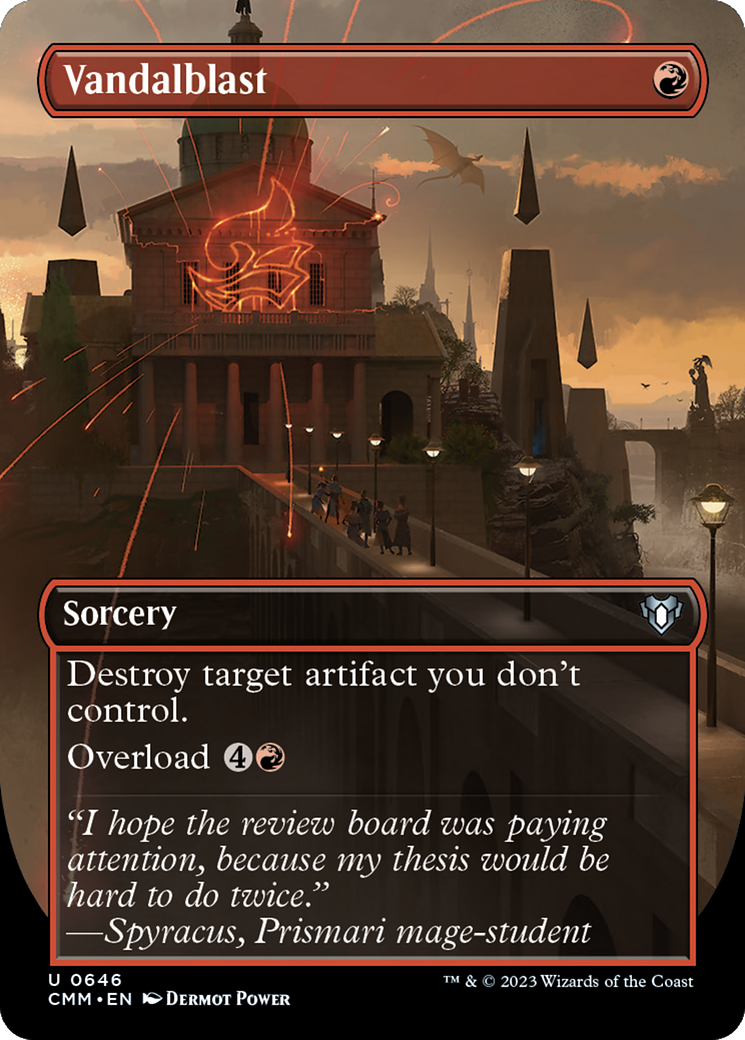 Vandalblast (Borderless Alternate Art) [Commander Masters] | Shuffle n Cut Hobbies & Games