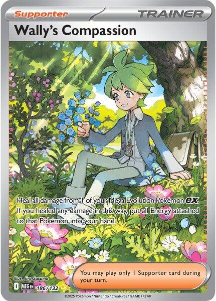 Wally's Compassion (186/132) [Mega Evolution: Base Set] | Shuffle n Cut Hobbies & Games