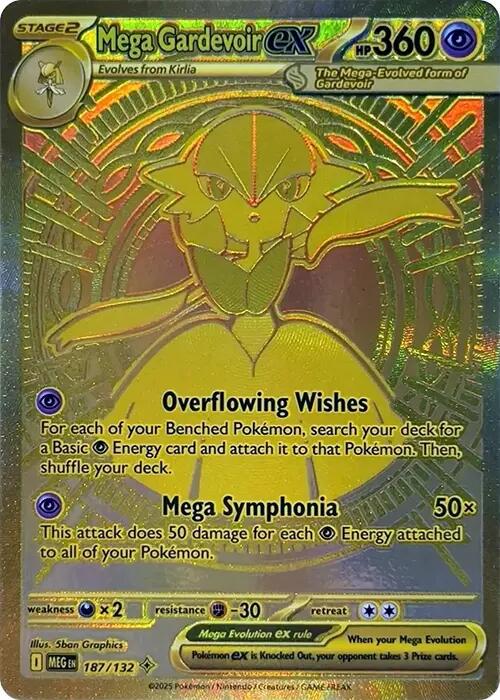Mega Gardevoir ex (187/132) [Mega Evolution: Base Set] | Shuffle n Cut Hobbies & Games