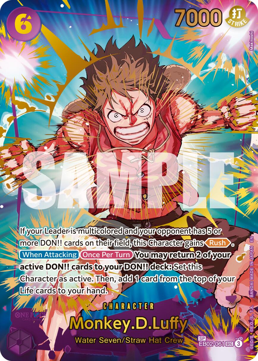 Monkey.D.Luffy (EB02-061) (SP) [Premium Booster -The Best- Vol. 2] | Shuffle n Cut Hobbies & Games