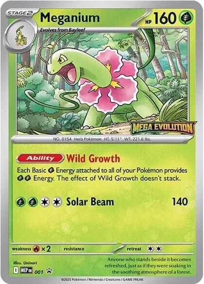 Meganium (001) [Mega Evolutions Promo] | Shuffle n Cut Hobbies & Games