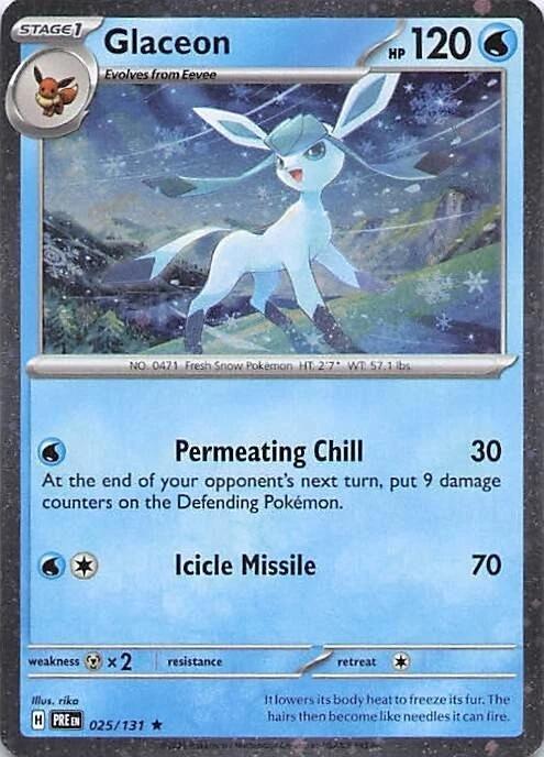 Glaceon (025/131) (Cosmos Holo) [Miscellaneous Cards] | Shuffle n Cut Hobbies & Games