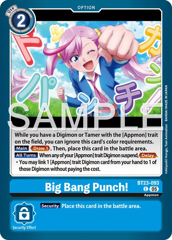 Big Bang Punch! [BT23-093] [Hackers' Slumber] | Shuffle n Cut Hobbies & Games