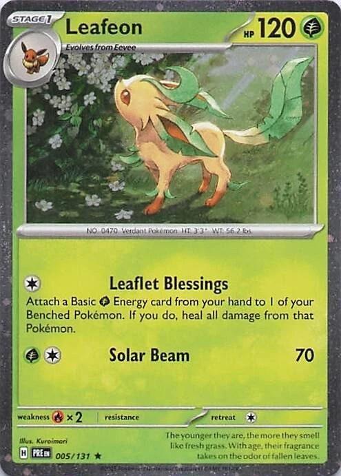 Leafeon (005/131) (Cosmos Holo) [Miscellaneous Cards] | Shuffle n Cut Hobbies & Games