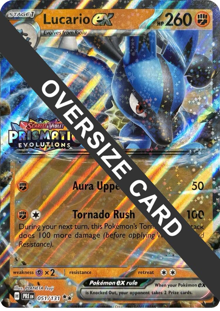 Lucario ex (051/131) (Prismatic Evolutions Stamp) [Scarlet & Violet: Prismatic Evolutions] | Shuffle n Cut Hobbies & Games