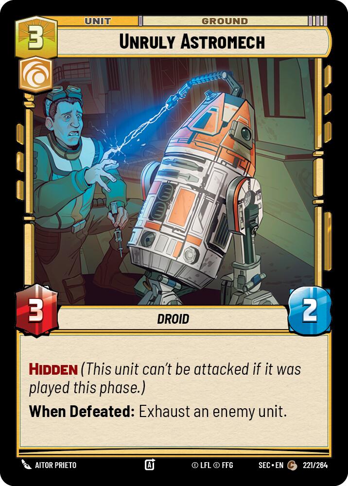 Unruly Astromech (221/264) (221/264) [Secrets of Power] | Shuffle n Cut Hobbies & Games
