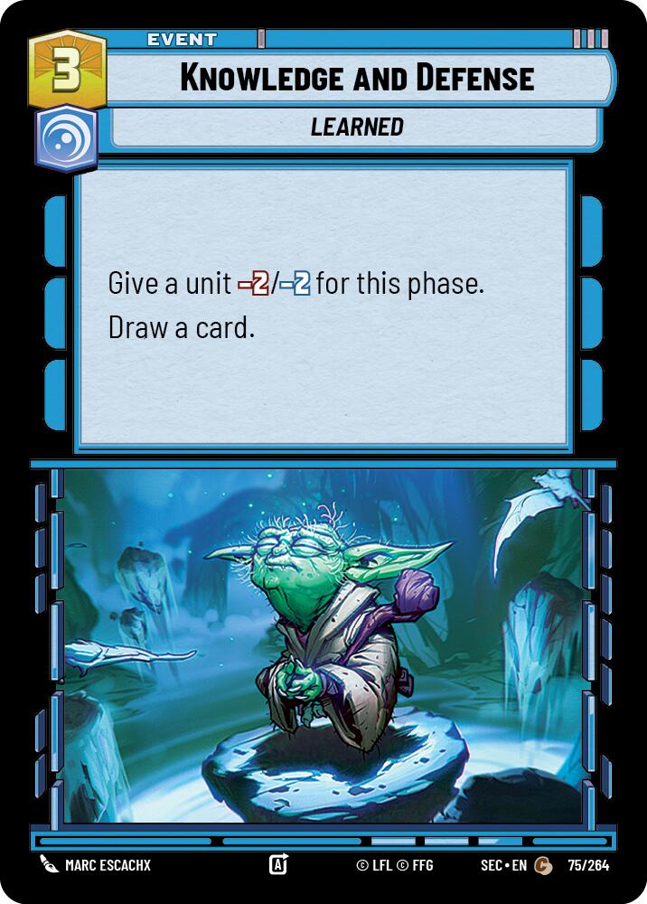 Knowledge and Defense (75/264) (75/264) [Secrets of Power] | Shuffle n Cut Hobbies & Games