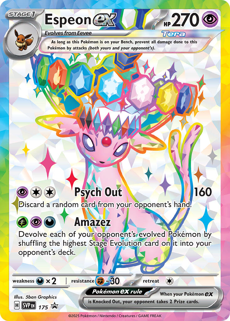 Espeon ex (SVP 175) [Scarlet & Violet: Black Star Promos] | Shuffle n Cut Hobbies & Games