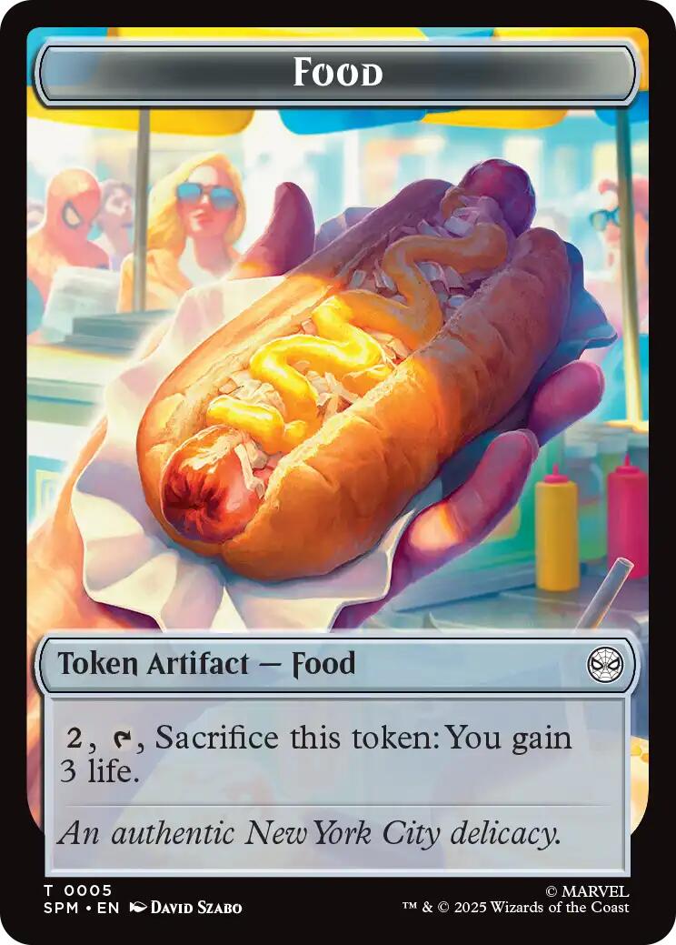 Food // Robot Double-Sided Token [Marvel's Spider-Man Tokens] | Shuffle n Cut Hobbies & Games