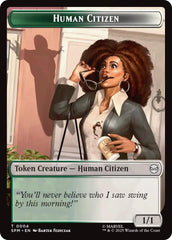 Human Citizen // Treasure Double-Sided Token [Marvel's Spider-Man Tokens] | Shuffle n Cut Hobbies & Games