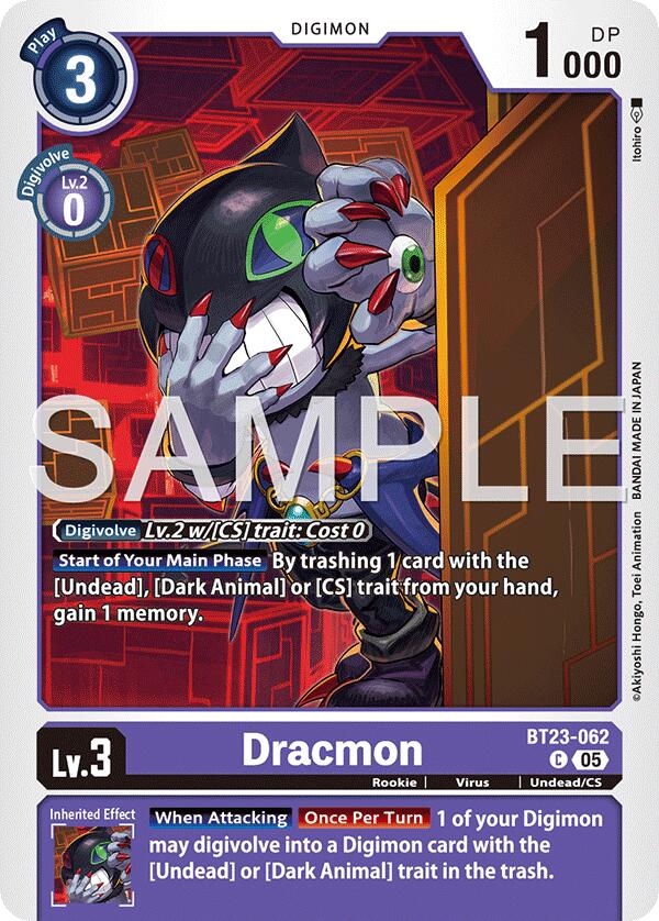 Dracmon [BT23-062] [Hackers' Slumber] | Shuffle n Cut Hobbies & Games