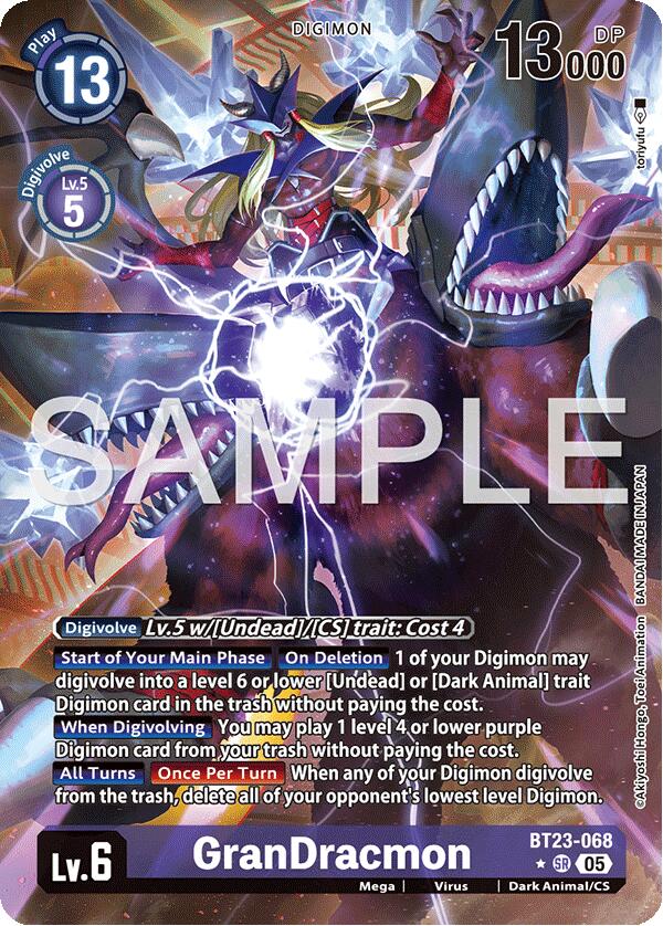GranDracmon [BT23-068] (Alternate Art) [Hackers' Slumber] | Shuffle n Cut Hobbies & Games