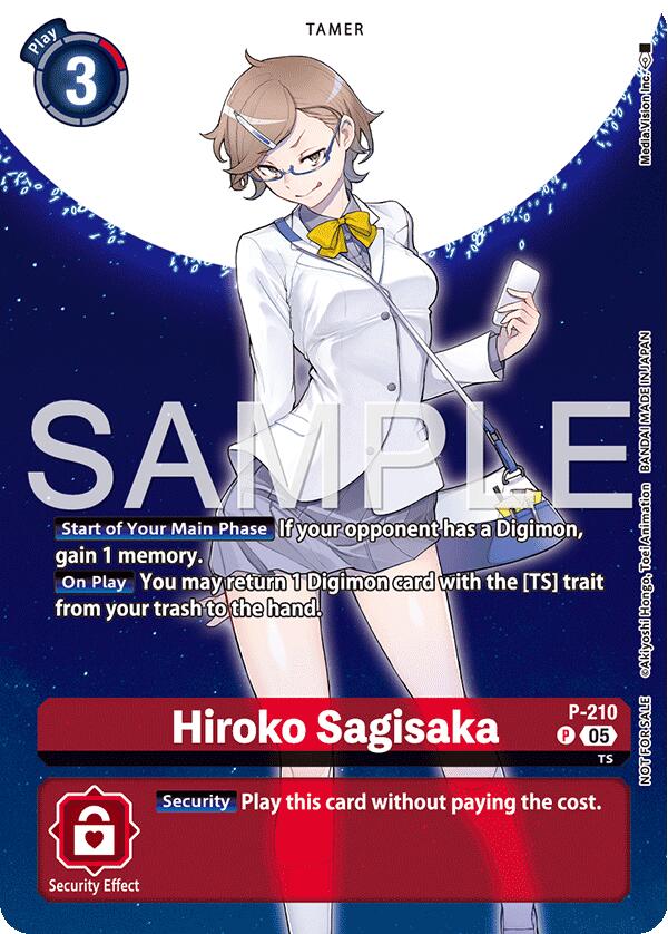 Hiroko Sagisaka [P-210] (Hacker's Slumber Box Promotion Pack) [Promotional Cards] | Shuffle n Cut Hobbies & Games