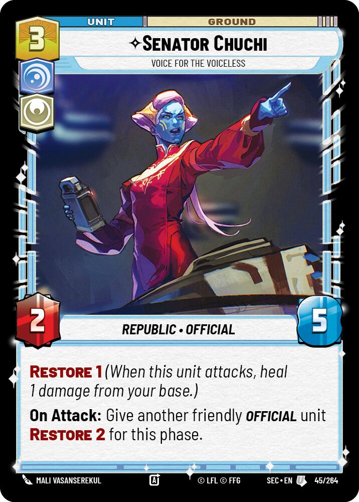 Senator Chuchi (45/264) - Voice for the Voiceless (45/264) [Secrets of Power] | Shuffle n Cut Hobbies & Games