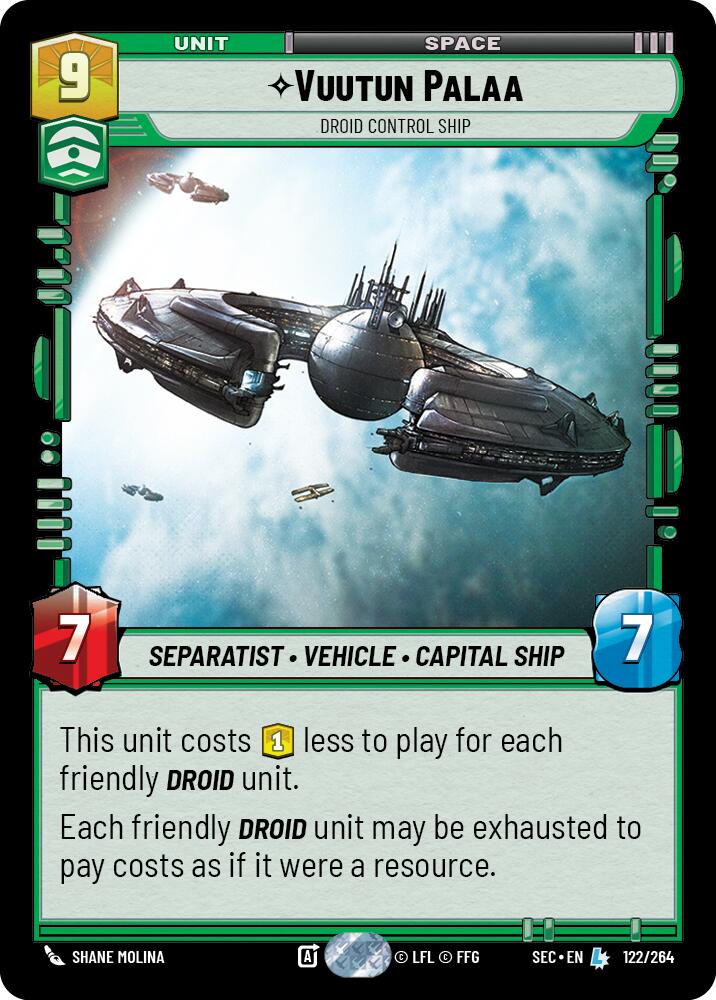 Vuutun Palaa (122/264) - Droid Control Ship (122/264) [Secrets of Power] | Shuffle n Cut Hobbies & Games