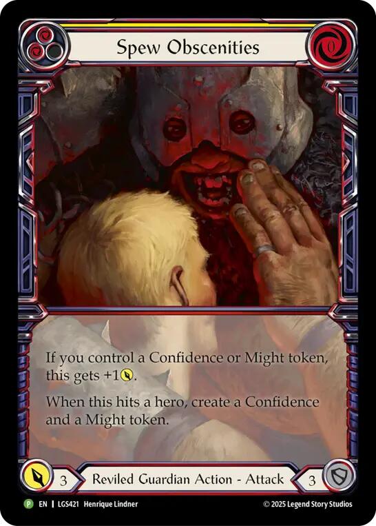 Spew Obscenities [LGS421] (Promo)  Cold Foil | Shuffle n Cut Hobbies & Games