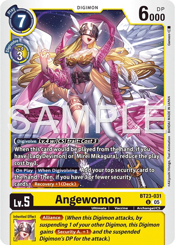 Angewomon [BT23-031] [Hackers' Slumber] | Shuffle n Cut Hobbies & Games