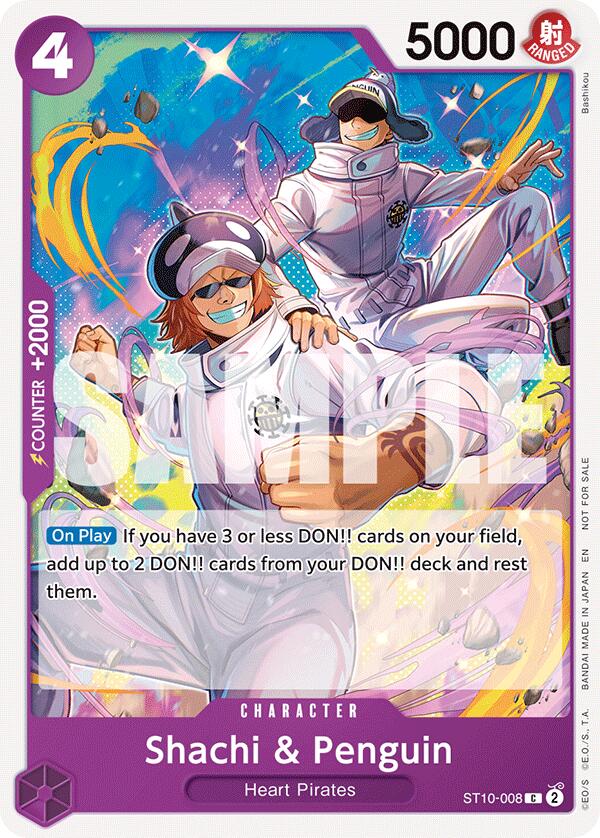 Shachi & Penguin (Tournament Pack 2025 Vol. 4) [One Piece Promotion Cards] | Shuffle n Cut Hobbies & Games