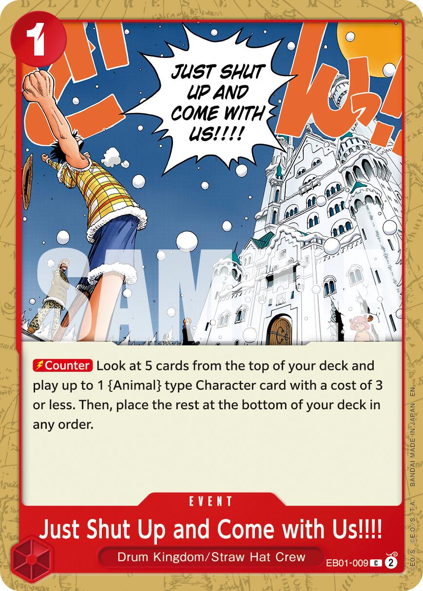 Just Shut Up and Come with Us!!!! (Reprint) [Premium Booster -The Best- Vol. 2] | Shuffle n Cut Hobbies & Games