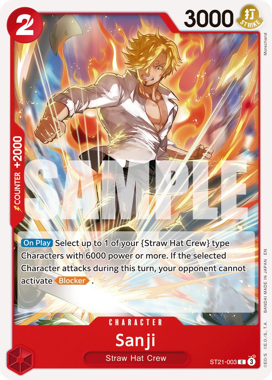 Sanji (ST21-003) (Reprint) [Premium Booster -The Best- Vol. 2] | Shuffle n Cut Hobbies & Games