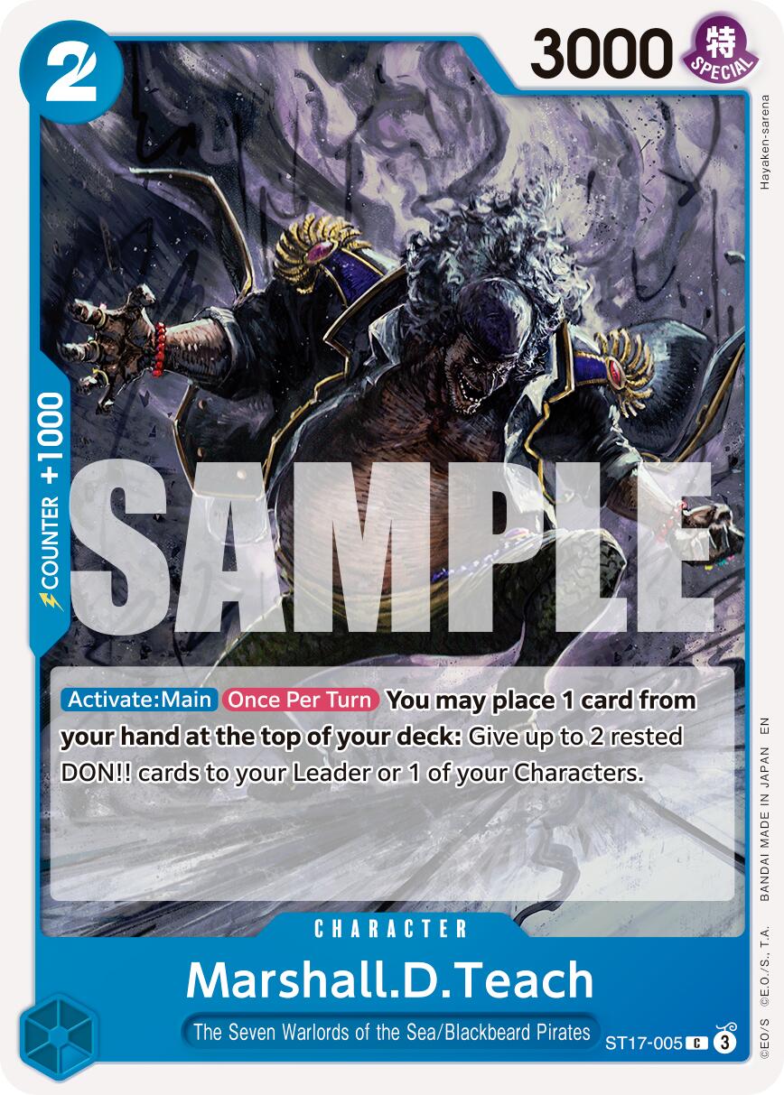 Marshall.D.Teach (ST17-005) [Premium Booster -The Best- Vol. 2] | Shuffle n Cut Hobbies & Games