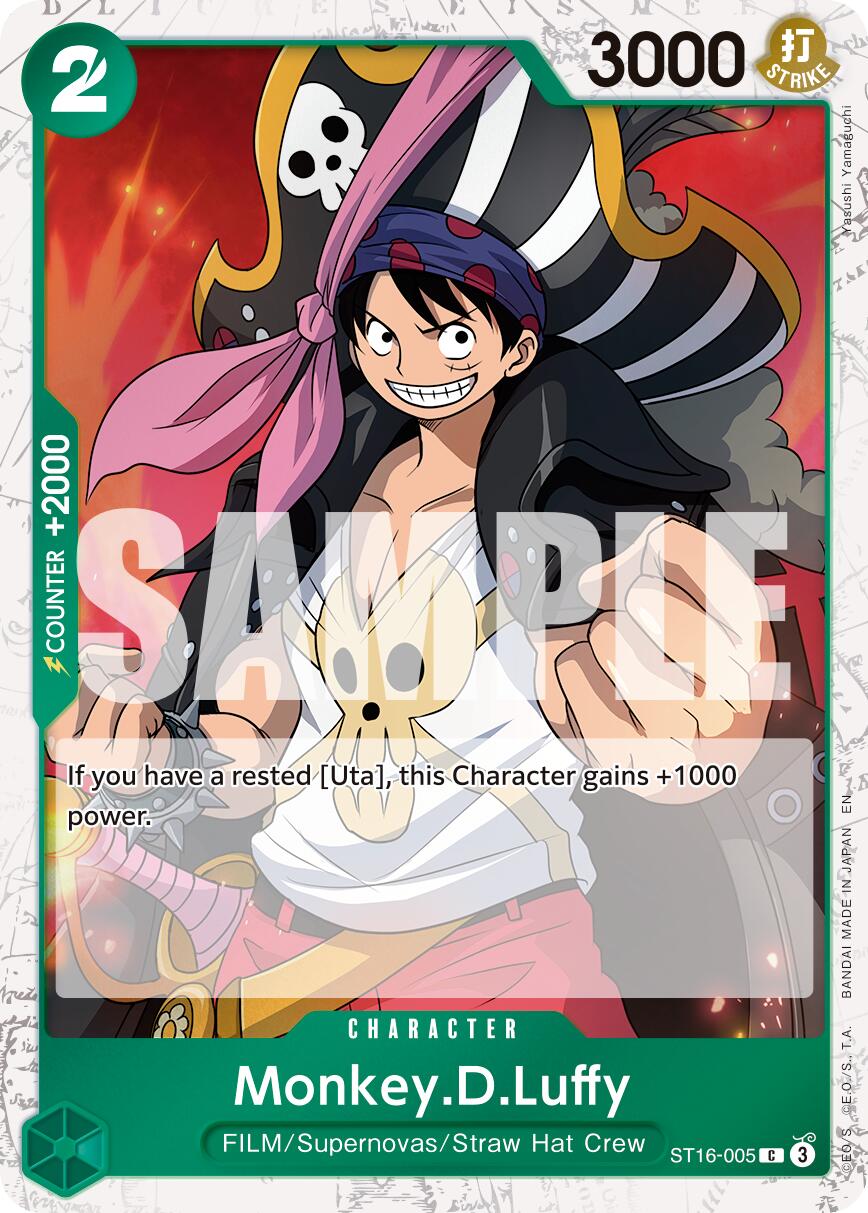 Monkey.D.Luffy (ST16-005) (Pirate Foil) [Premium Booster -The Best- Vol. 2] | Shuffle n Cut Hobbies & Games
