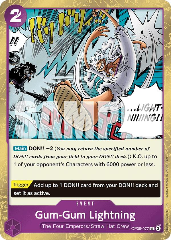 Gum-Gum Lightning (Pirate Foil) [Premium Booster -The Best- Vol. 2] | Shuffle n Cut Hobbies & Games