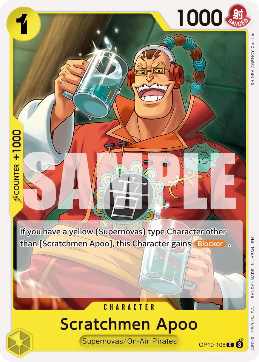 Scratchmen Apoo (OP10-108) (Reprint) [Premium Booster -The Best- Vol. 2] | Shuffle n Cut Hobbies & Games