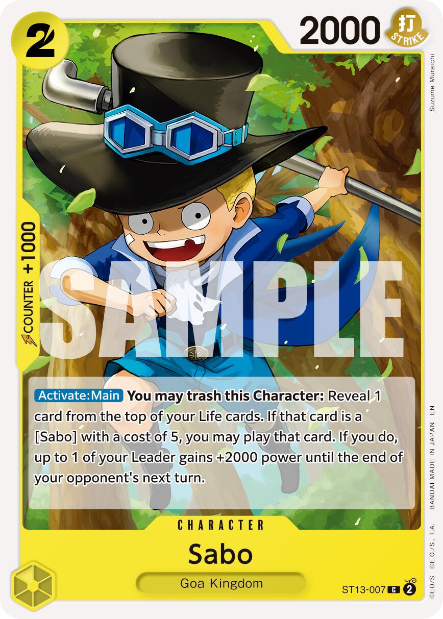 Sabo (ST13-007) (Reprint) [Premium Booster -The Best- Vol. 2] | Shuffle n Cut Hobbies & Games