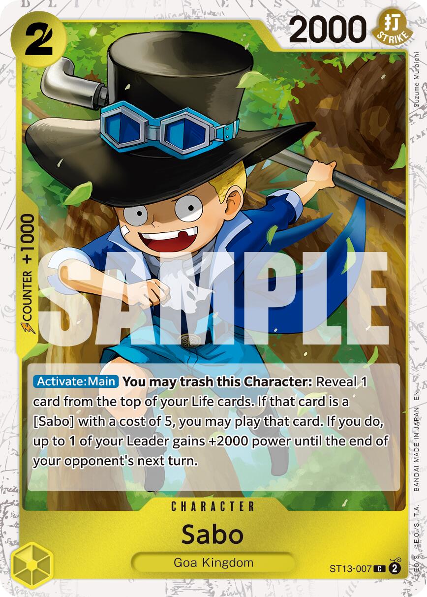 Sabo (ST13-007) (Pirate Foil) [Premium Booster -The Best- Vol. 2] | Shuffle n Cut Hobbies & Games