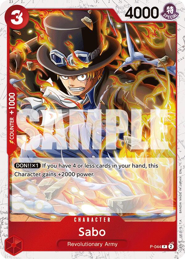 Sabo (P-044) (Pirate Foil) [Premium Booster -The Best- Vol. 2] | Shuffle n Cut Hobbies & Games
