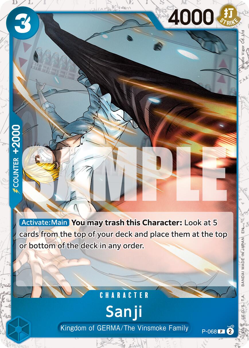 Sanji (P-068) (Pirate Foil) [Premium Booster -The Best- Vol. 2] | Shuffle n Cut Hobbies & Games