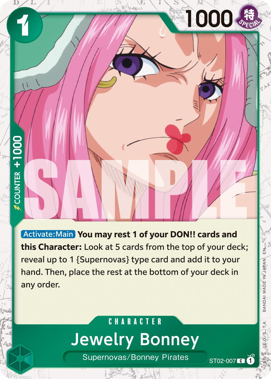 Jewelry Bonney (ST02-007) (Pirate Foil) [Premium Booster -The Best- Vol. 2] | Shuffle n Cut Hobbies & Games