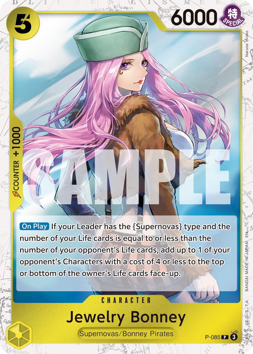 Jewelry Bonney (P-085) (Pirate Foil) [Premium Booster -The Best- Vol. 2] | Shuffle n Cut Hobbies & Games