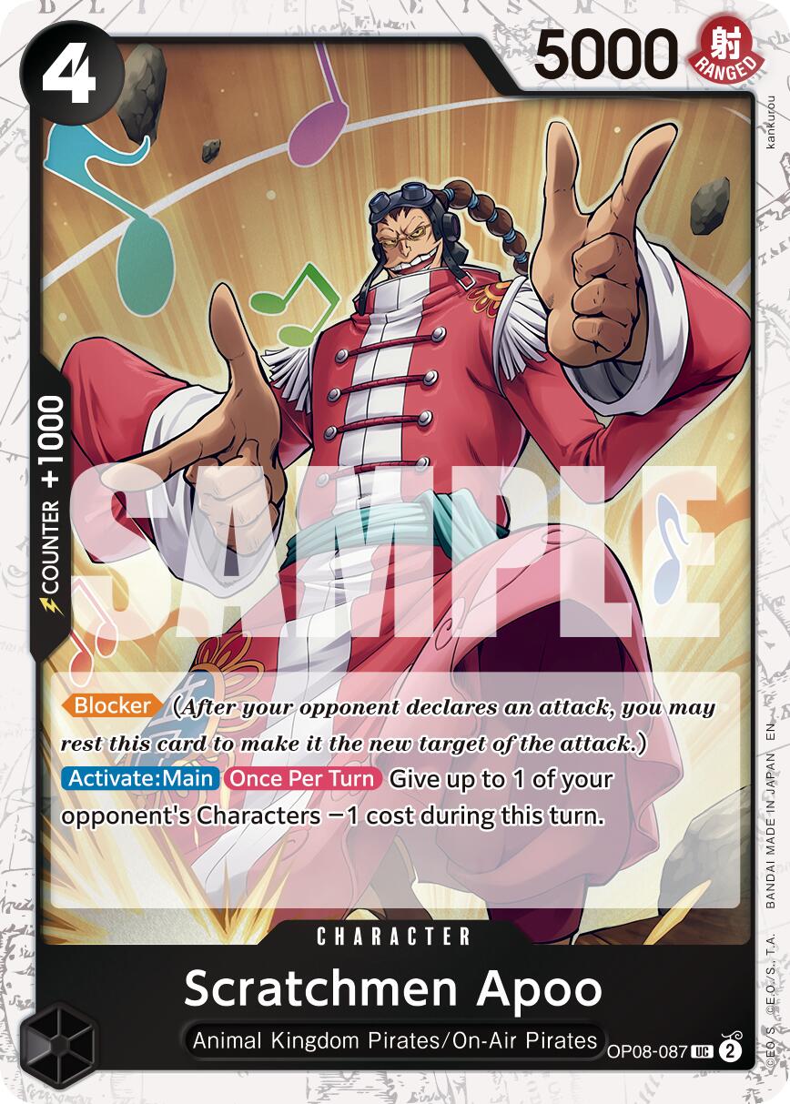 Scratchmen Apoo (OP08-087) (Pirate Foil) [Premium Booster -The Best- Vol. 2] | Shuffle n Cut Hobbies & Games