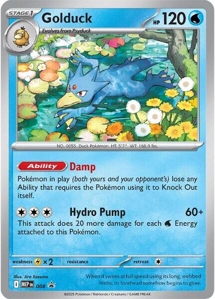 Golduck (008) [Mega Evolutions Promo] | Shuffle n Cut Hobbies & Games