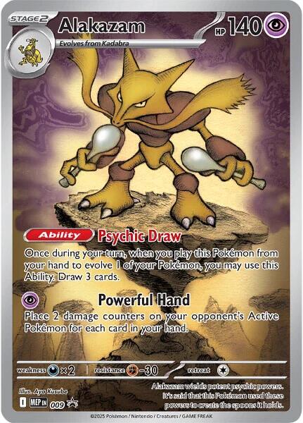 Alakazam (009) [Mega Evolutions Promo] | Shuffle n Cut Hobbies & Games