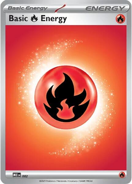 Basic Fire Energy - 002 [Mega Evolution Energies] | Shuffle n Cut Hobbies & Games