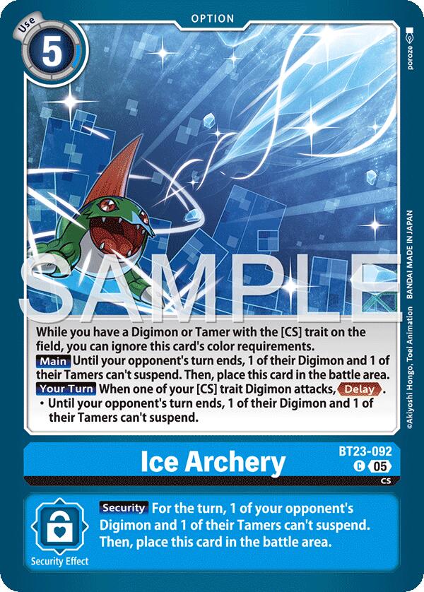Ice Archery [BT23-092] [Hackers' Slumber] | Shuffle n Cut Hobbies & Games